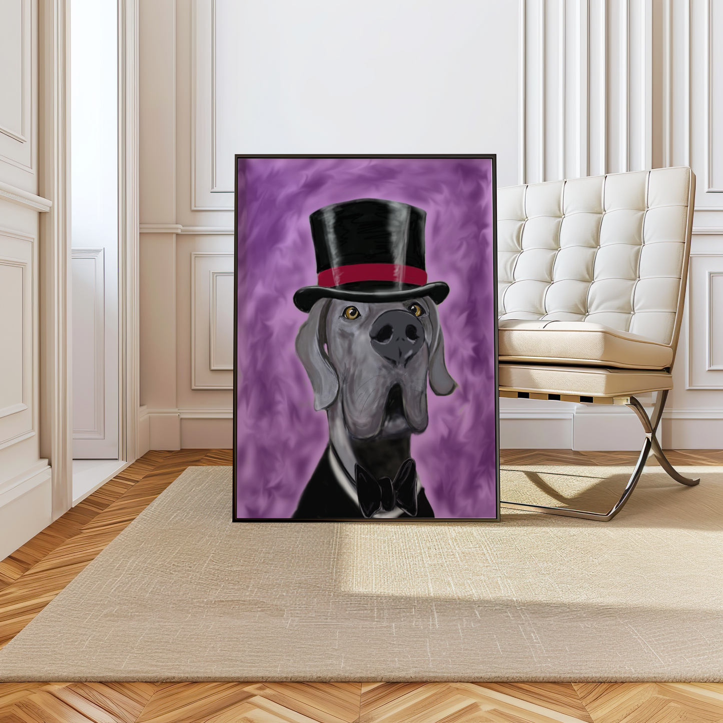 Whimsical Custom Pet Portrait