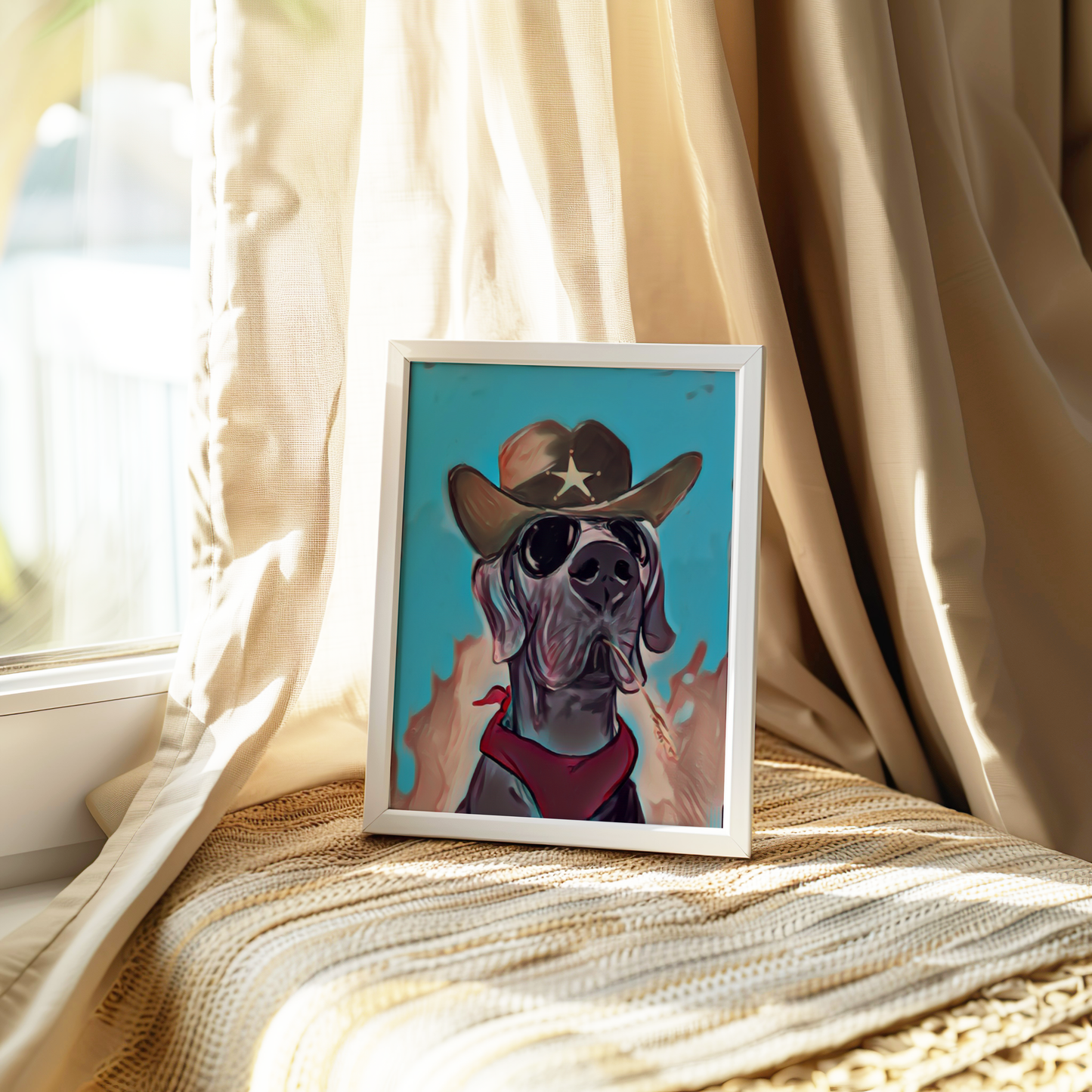 Whimsical Custom Pet Portrait