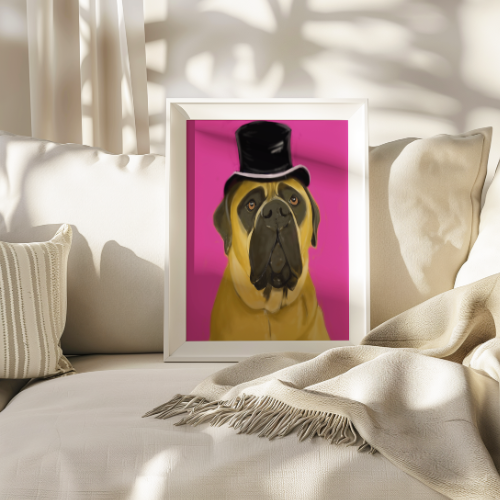 Whimsical Custom Pet Portrait